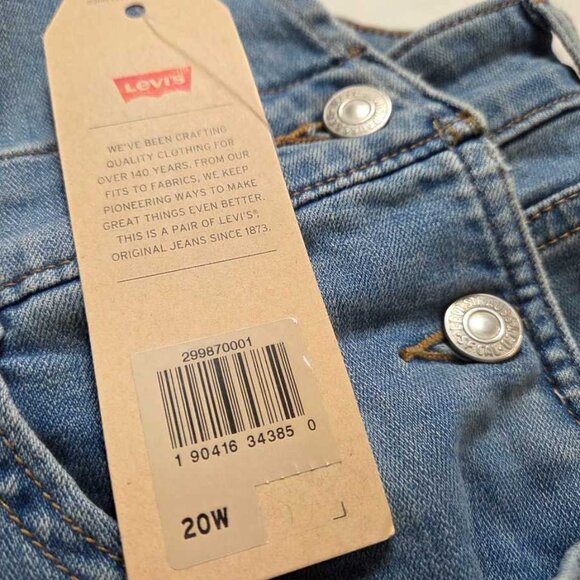 New Plus 20W Levi's stretch jean overalls in Blue Maple denim - Picture 3 of 12